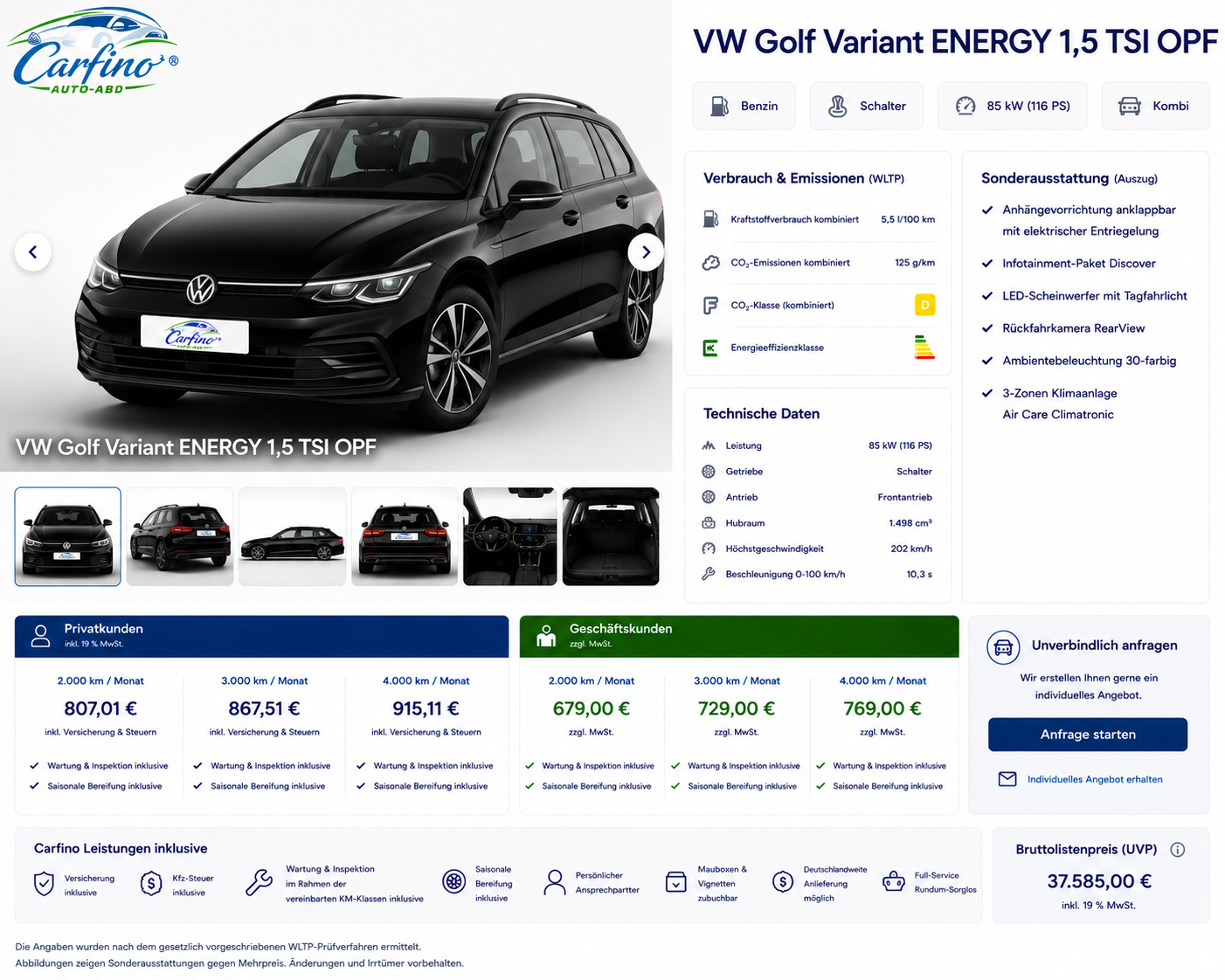 VW Golf Variant ENERGY 1,5 TSI OPF