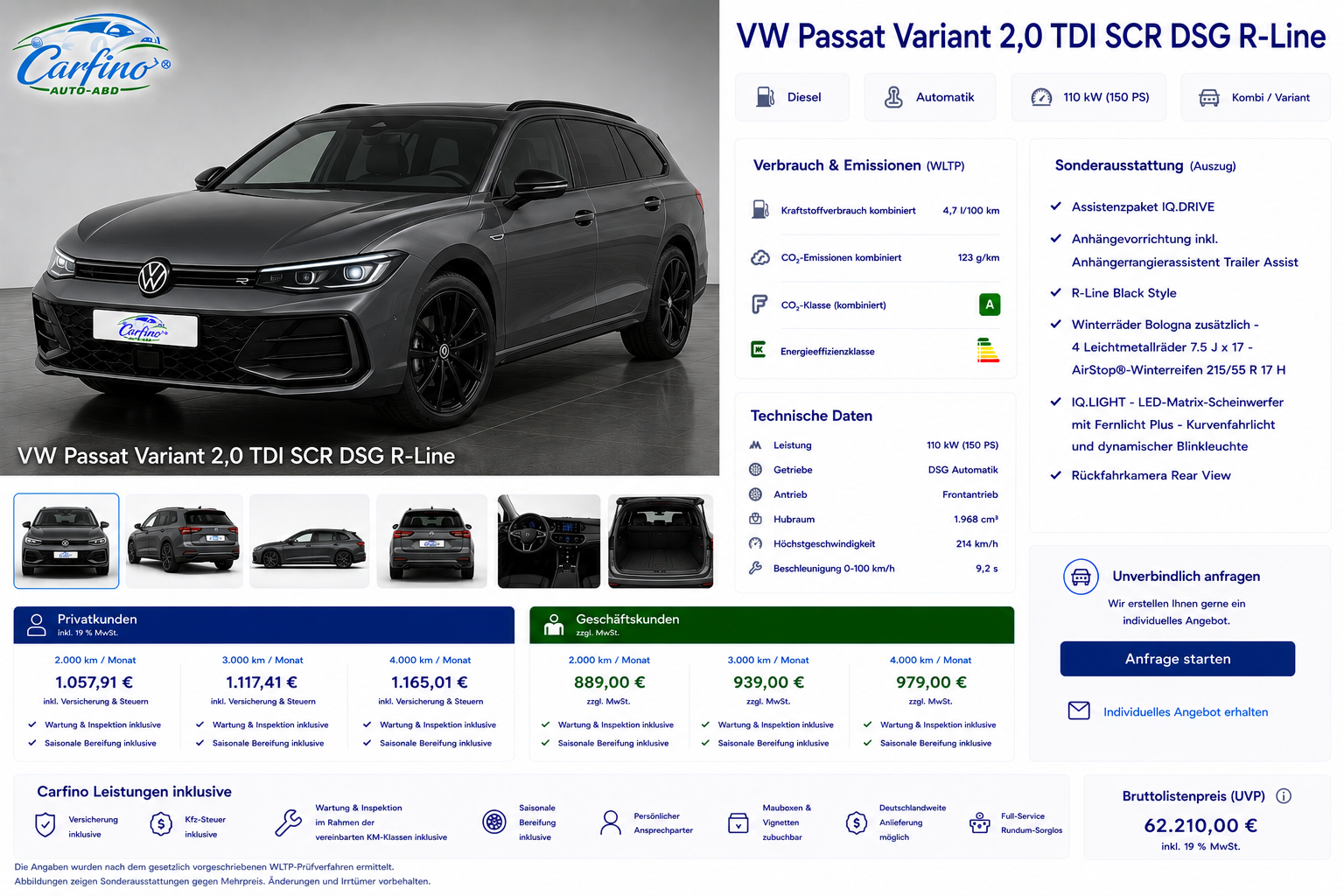 VW Passat Variant 2,0 TDI SCR DSG R-Line