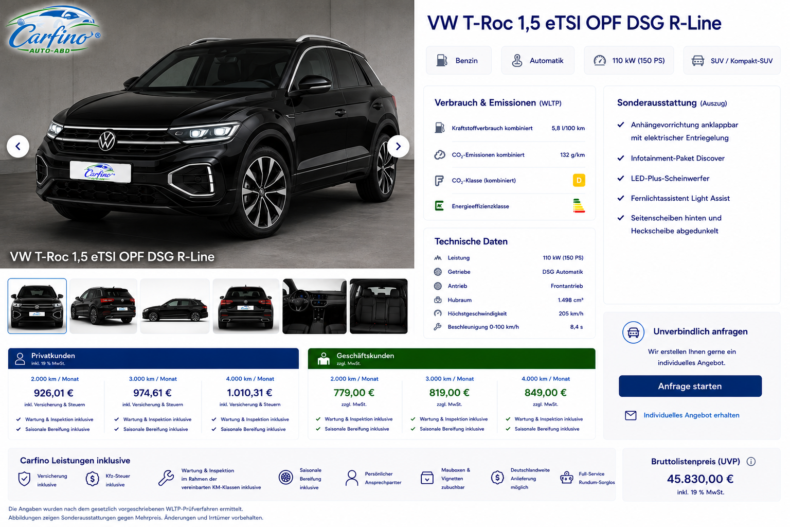 VW T-Roc 1,5 eTSI OPF DSG R-Line