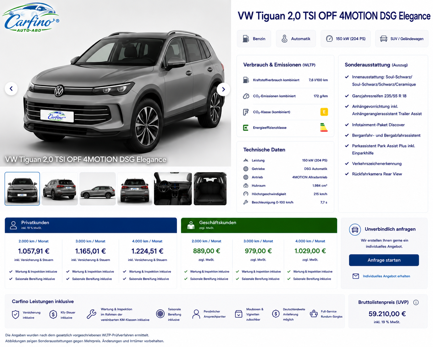VW Tayron 2,0 TSI OPF 4MOTION DSG Elegance