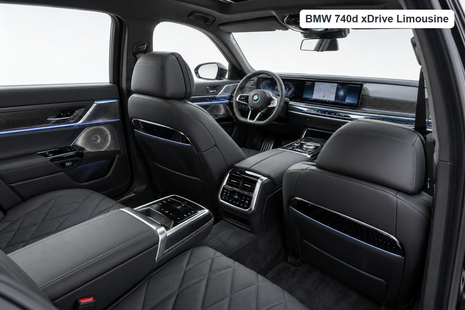 BMW 740d xDrive Limousine Innenraum Linkslenker