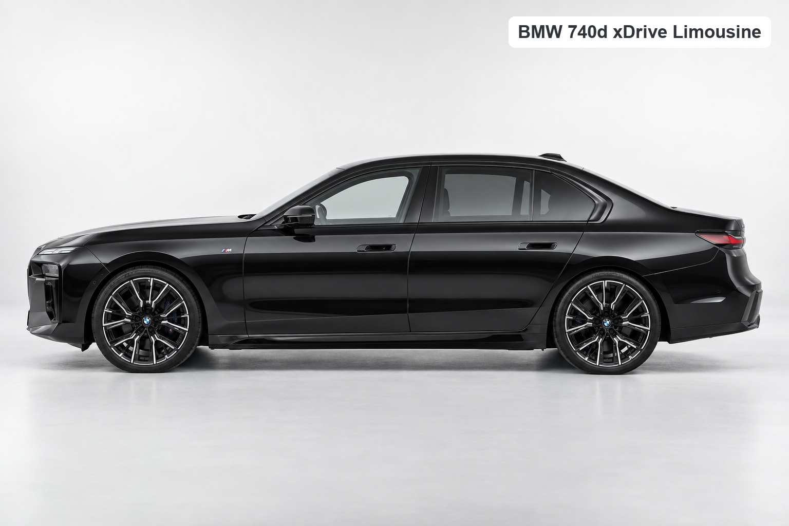 BMW 740d xDrive Limousine Seitenansicht im Studio