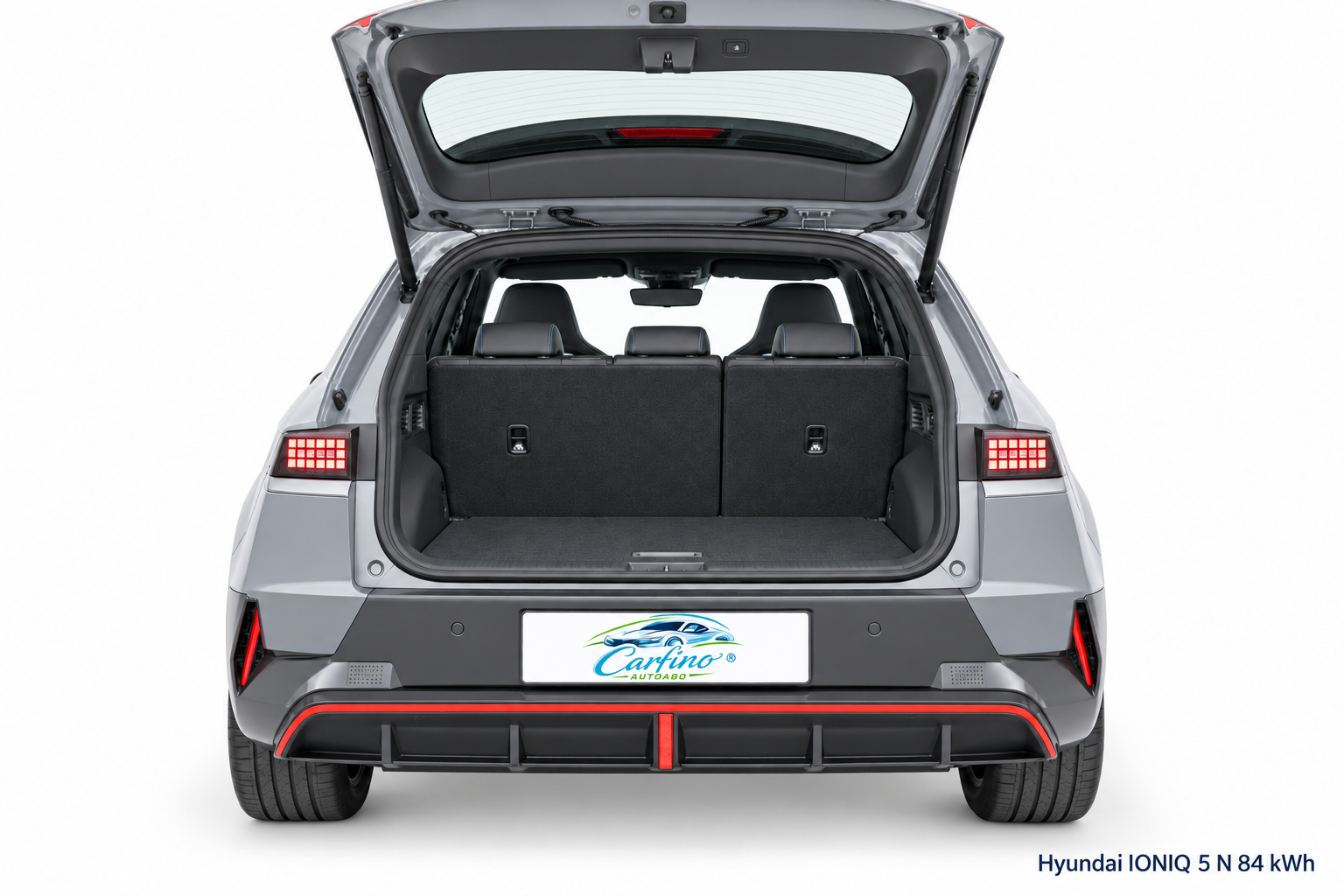 Hyundai IONIQ 5 N 84 kWh Kofferraum mit Carfino-Kennzeichen