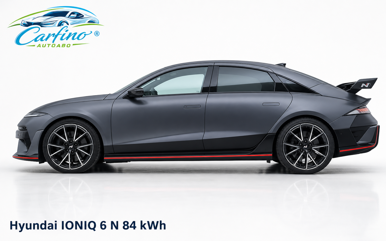 Hyundai IONIQ 6 N 84 kWh 4WD Seitenansicht im Studio