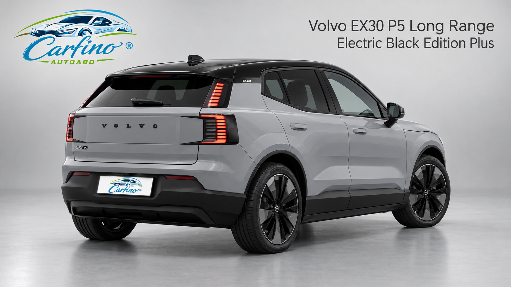 Volvo EX30 P5 Long Range Electric Black Edition Plus – Heckansicht
