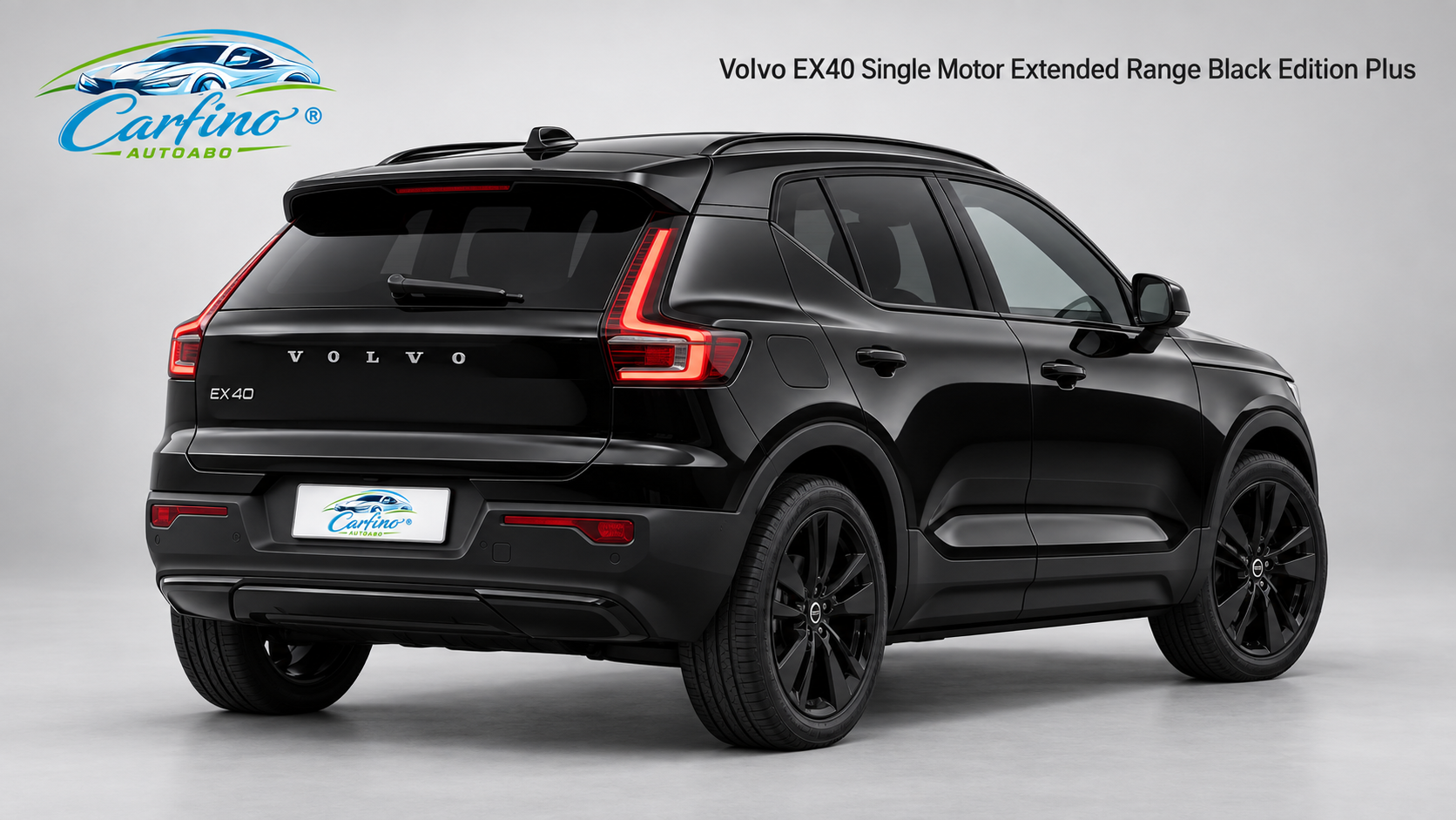 Volvo EX40 Single Motor Extended Range Black Edition Plus – Heckansicht