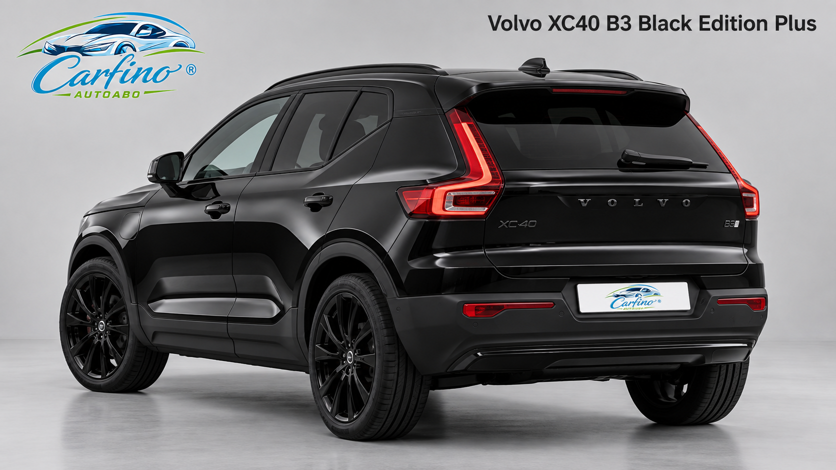 Volvo XC40 B3 Black Edition Plus – Heckansicht