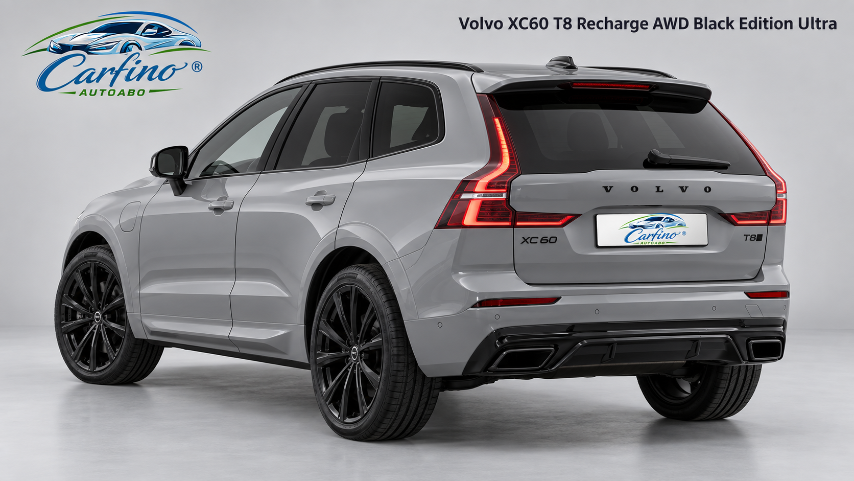 Volvo XC60 T8 Recharge AWD Black Edition Ultra – Heckansicht