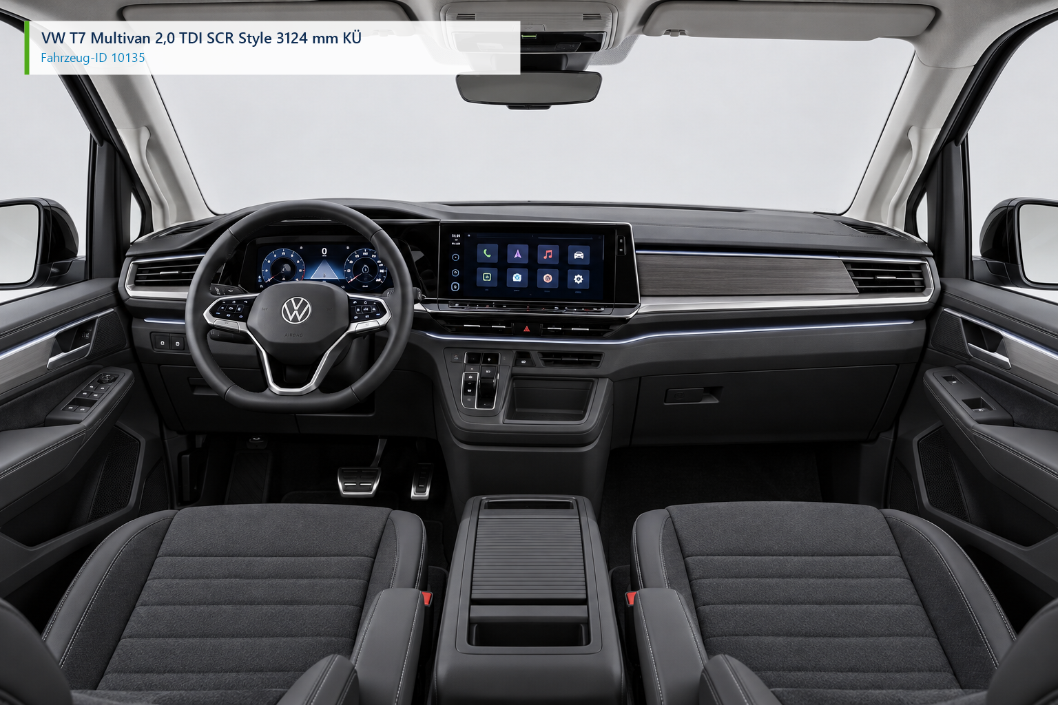 VW T7 Multivan 2,0 TDI SCR Style 3124 mm KÜ Interior – Fahrzeug-ID 10135