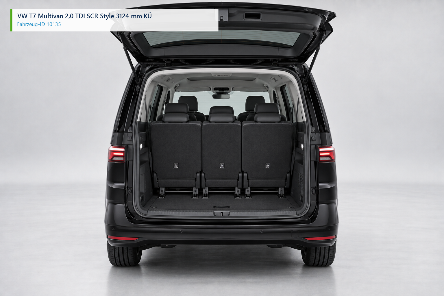 VW T7 Multivan 2,0 TDI SCR Style 3124 mm KÜ Trunk – Fahrzeug-ID 10135
